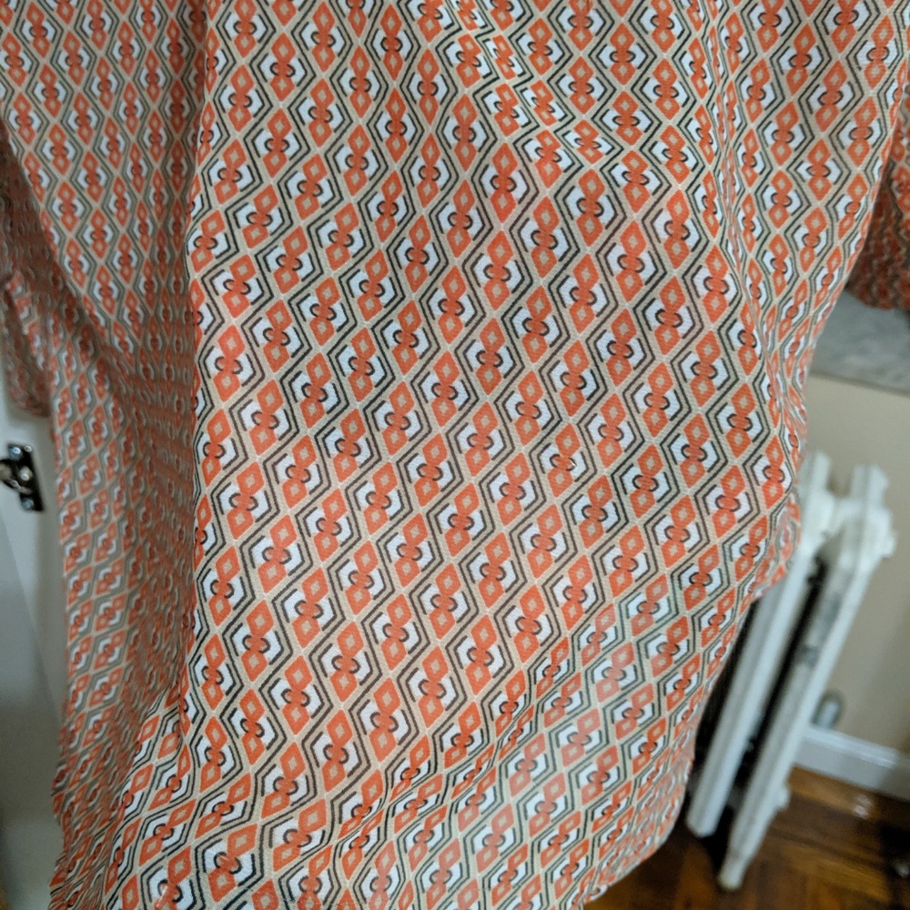 Red Sheer Work Tunic - Picture 6 of 6